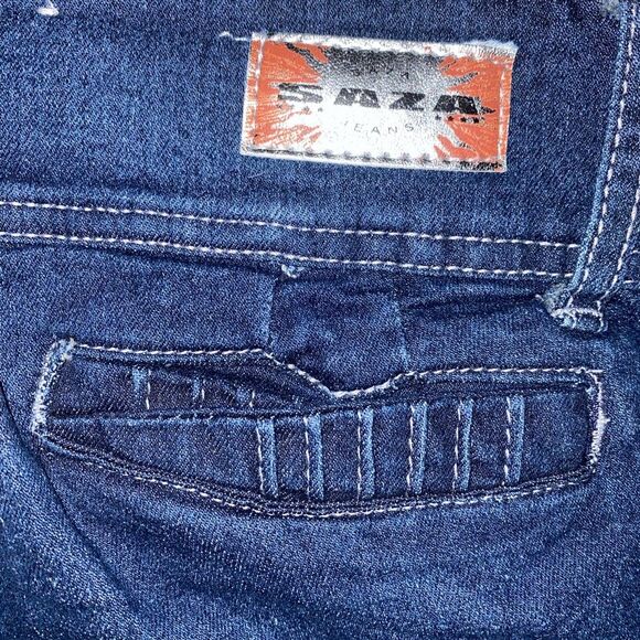 Saza Jeans straight leg dark wash jeans sz 9 excellent condition - Picture 5 of 6
